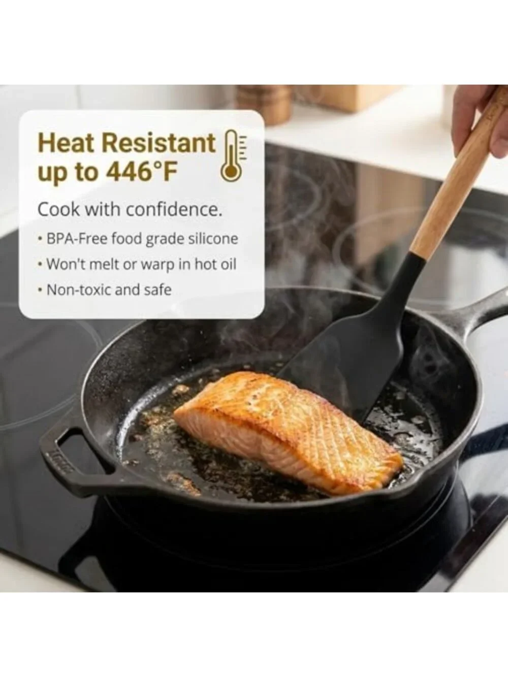 12-Piece BPA-Free Silicone Cooking Utensils Set - Heat Resistant & Non-Stick